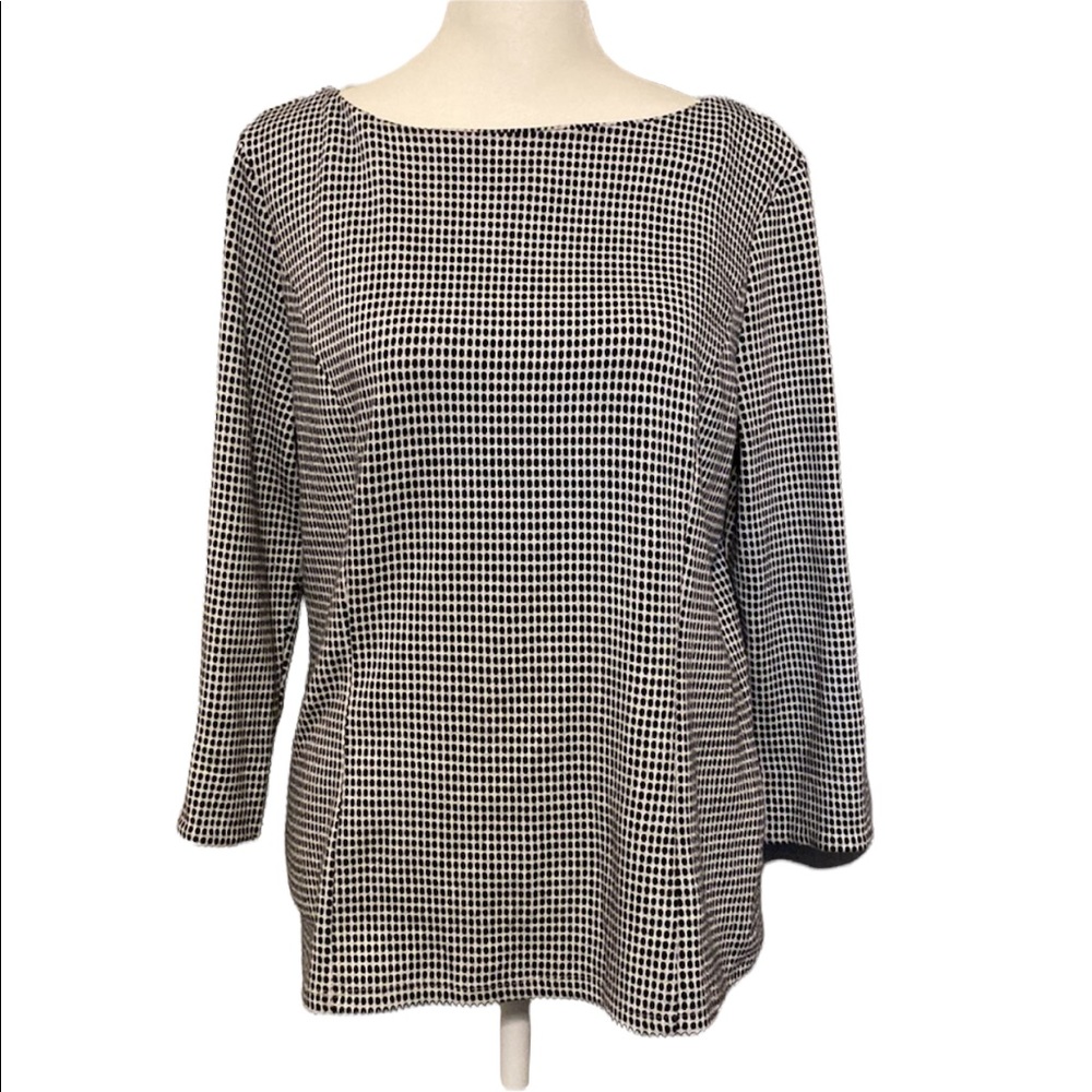 TALBOTS polka dot dress top